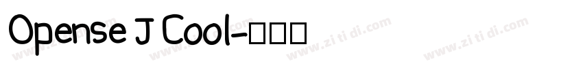 Opense J Cool字体转换